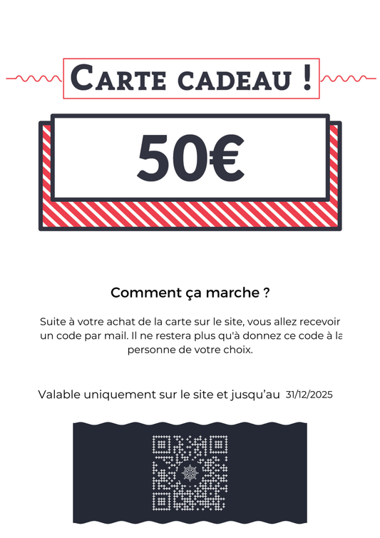CARTE CADEAU 50€